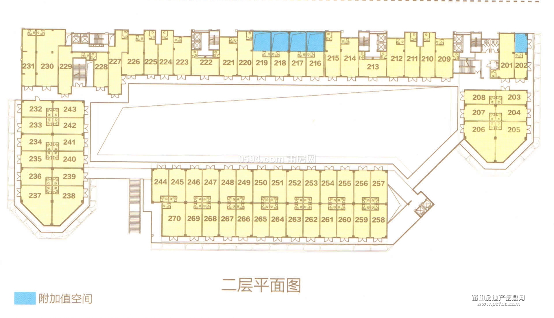 商业楼层二层平面图