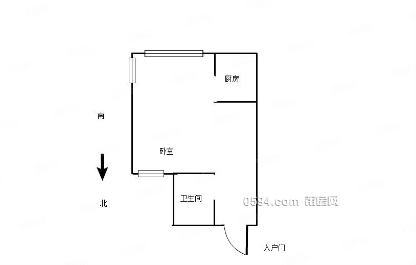 安福電商城旁 金域華府 小區高層電梯房 單間1房公寓拎包入