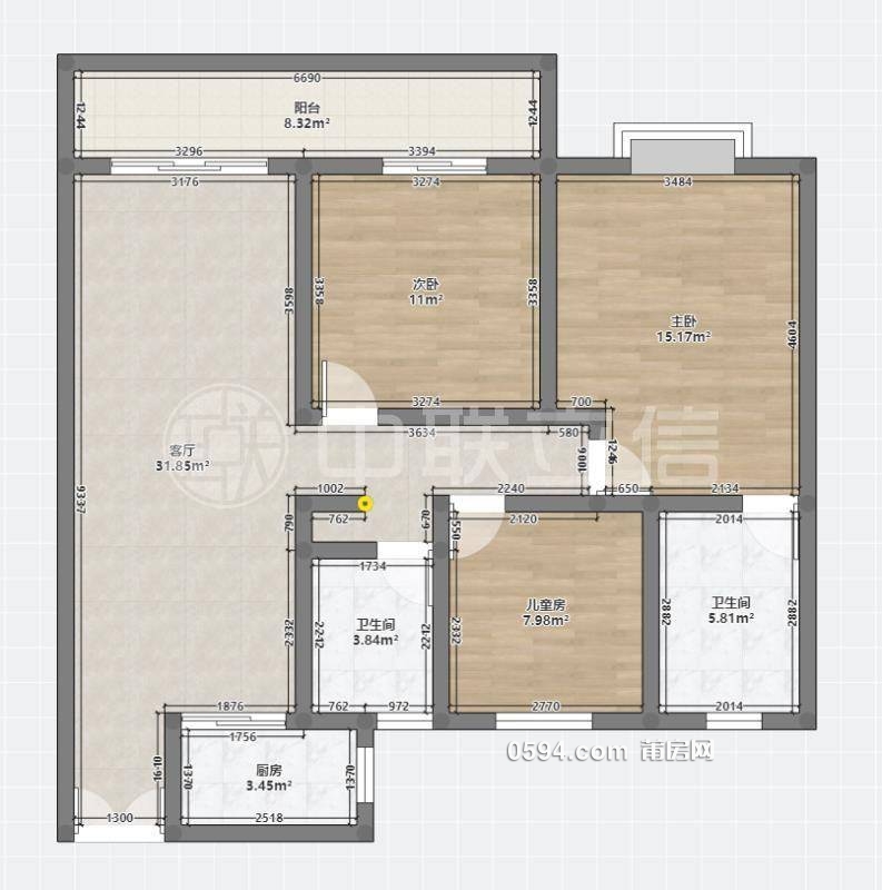 僅18XXX 玉湖X梅峰中山 建發(fā)央譽(yù) 全新精裝3房 證滿2