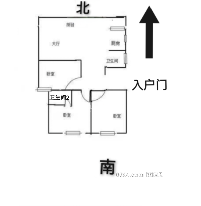 南門(mén)中特陽(yáng)光棕櫚城毛坯大3房2廳2衛(wèi)南北通透看房有鑰匙