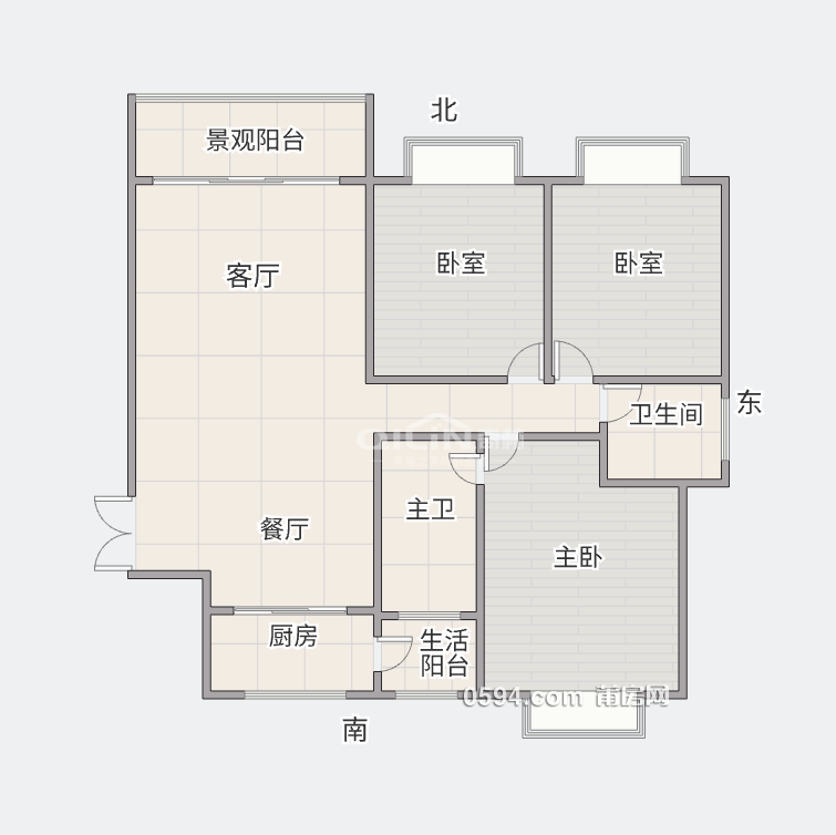 正榮財富中心對面 南北東通透 全新還沒住 高層采光好 橋東