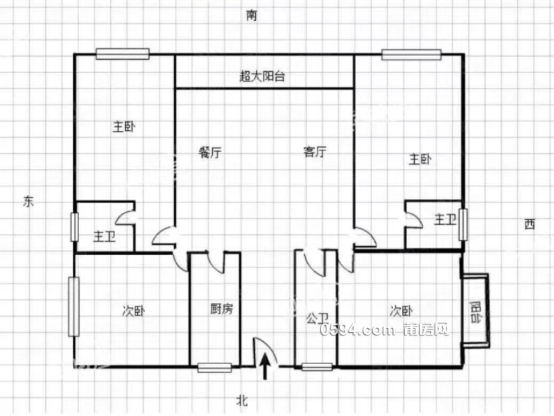 低單價(jià)，超大客廳。玉湖萬科六期大四房，全明戶型，三衛(wèi)