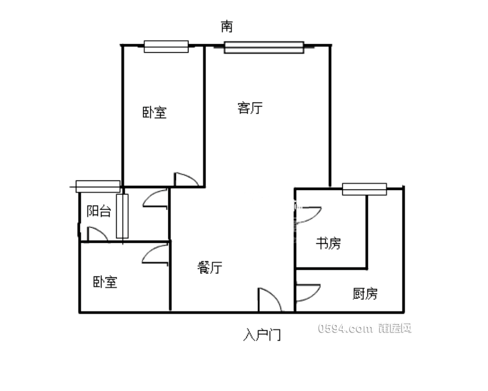 聯(lián)創(chuàng)國際廣場3房2廳1衛(wèi)朝南93.09平精裝拎包入住樓層好