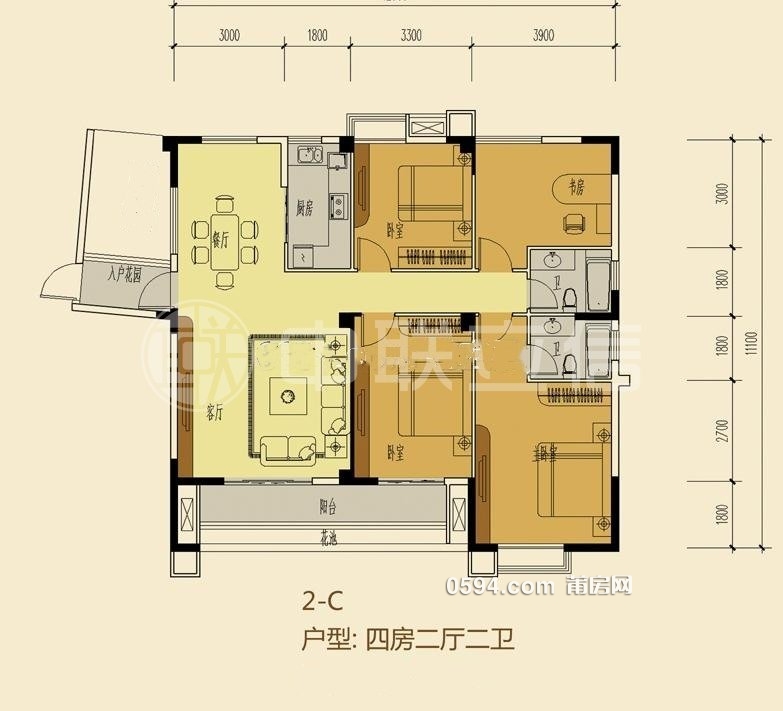 體育場(chǎng)附近龍騰東方  精裝4房 中層南北東朝向 一平16400