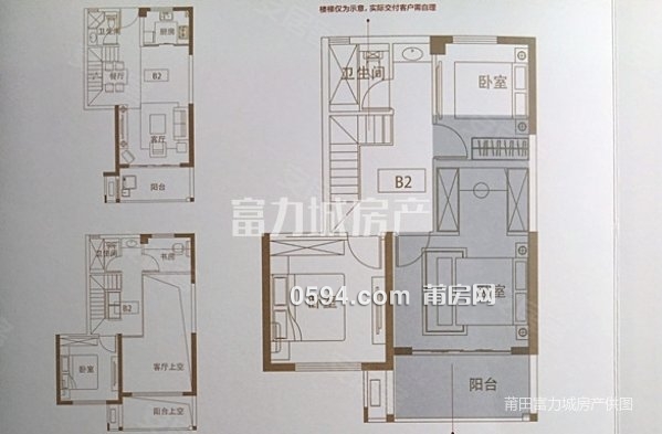 視野無(wú)遮擋 正榮府 毛坯復(fù)式三房 南北通透  贈(zèng)30平