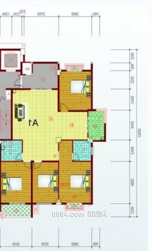 荔園小區(qū) 4房2廳2衛(wèi) 南北東 賣11500