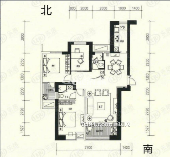 急售 不  不推薦 木蘭楓丹 電梯中層南北通透精裝大三房