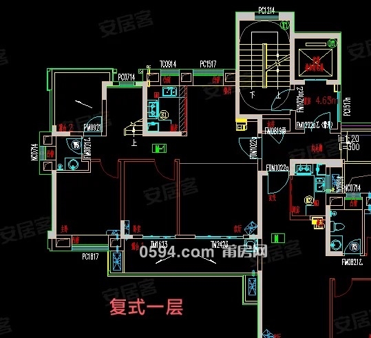 頂復(fù)送3個(gè)大露臺保利和悅府邊套三面光大4房樓中樓通透戶型