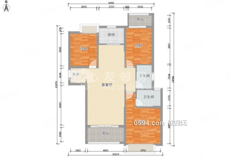 送獨(dú)立入戶 12開頭可談 富力尚悅居精裝三房鄰正榮府張