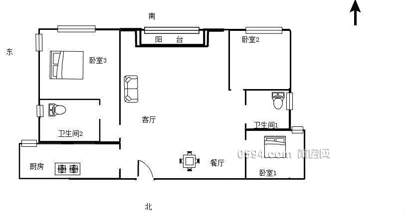 聯(lián)發(fā)君領(lǐng)蘭溪精裝3房2廳2衛(wèi)96平高層拎包入住看房方便