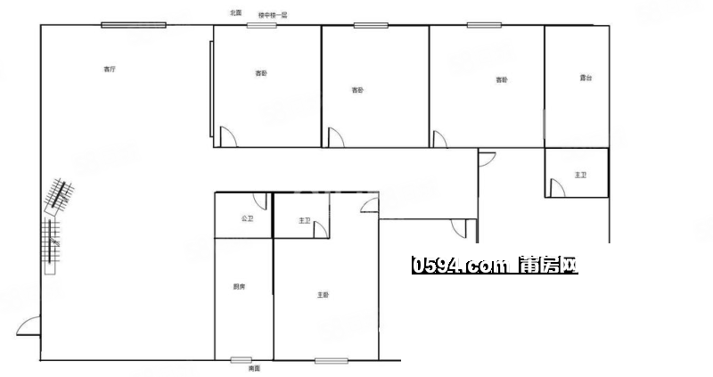 急賣 萬達旁中福雅苑高層毛坯樓中樓 可自主裝修 贈送  露臺