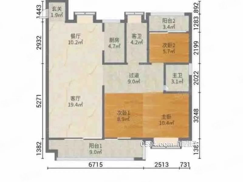 【房東直賣】11號高樓層，南北東三面采光，一線頭排視野