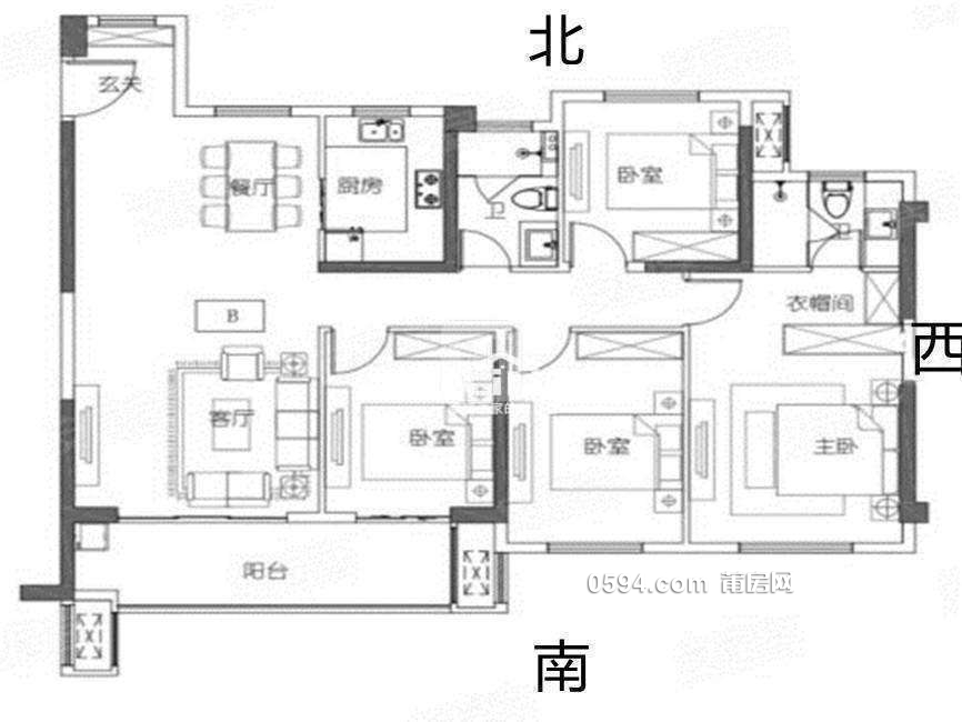 保利香檳公館三面采光4房 電梯中層證滿兩年 工藝美術(shù)城