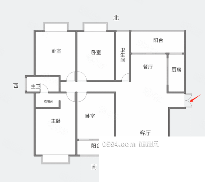 出價(jià)有機(jī)會(huì)！萬(wàn)達(dá)幸福家園 南北通透毛坯四房雙陽(yáng)臺(tái) 證