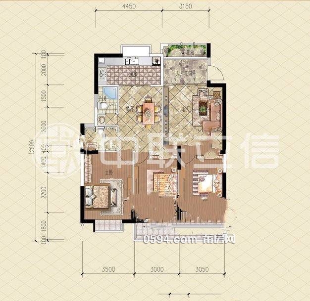 歷史低價 一中對面 鳳達濱河豪園中高層 簡裝大三房 高性價