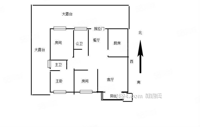 送大露臺 九華廣場附近 云頂楓丹 精裝三房拎包入住證