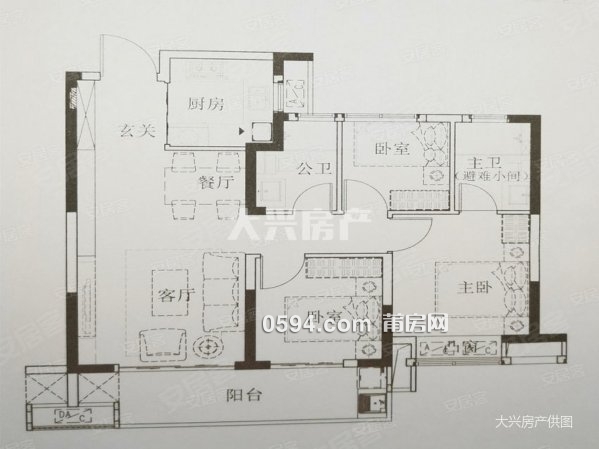 梅峰中山 建發(fā)央譽 剛需毛坯三房 低總價 全明格局南北通透