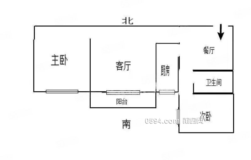 梅峰中山 張鎮(zhèn)水鄉(xiāng) 正南朝向2房 次新房 高樓層視野好 萬科