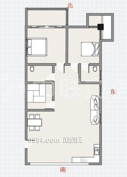 急售 正榮潤璟旁 輝煌商住樓 三面光 毛坯三房 拱辰九中