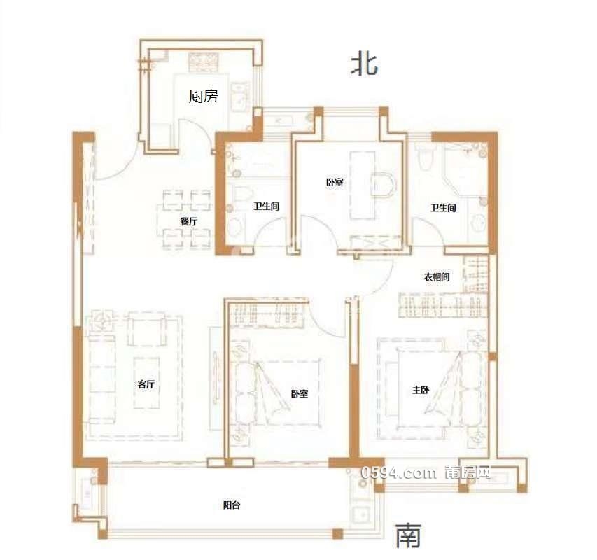 玖璽正榮府2期 單價13000元 高層毛坯3房 南北通透誠心賣