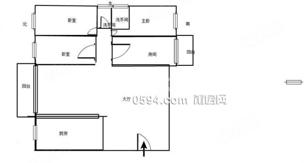 證在手 陡門(mén)小區(qū) 全新未入住 精裝四房 南北東三面采光