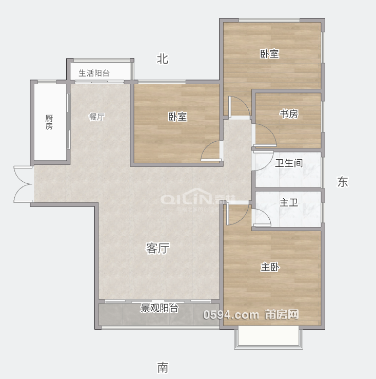 恒大御景半島 黃金樓層4居室 未入住屋況好 性價(jià)比高