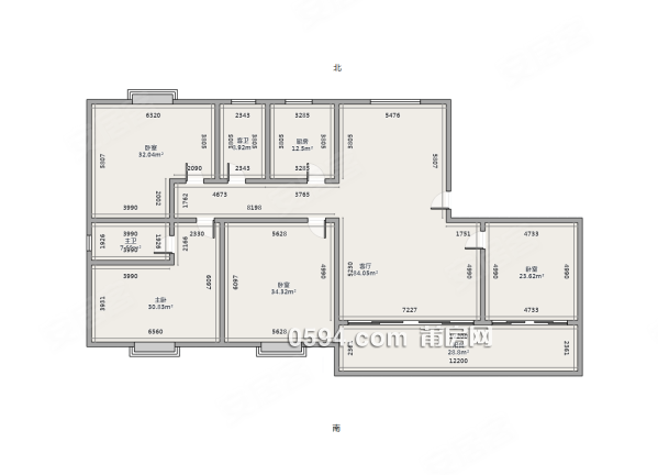 建發(fā)央譽(yù) 周邊配套好  交通方便4室2廳