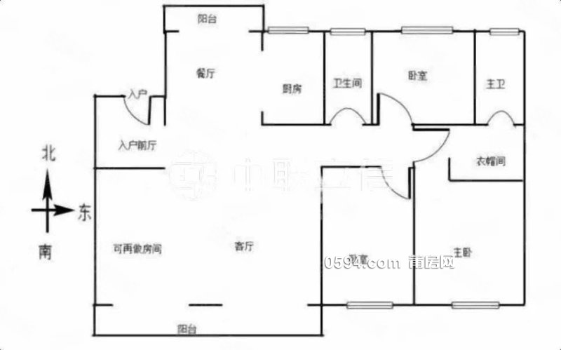 融創(chuàng)蘭溪大觀141.29平 精裝修南北通透 拎包入住 采光好