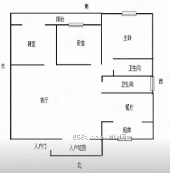 城南聯(lián)創(chuàng) 正鼎日出 精裝大三房南北通透 高層無遮擋 頂墩  