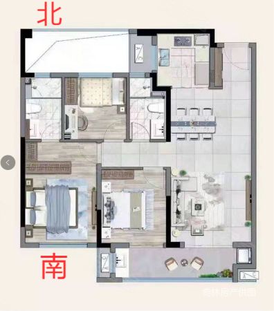 大唐玉湖印象 南北通透 高樓層視野好 雙衛(wèi) 次新房 帶電梯