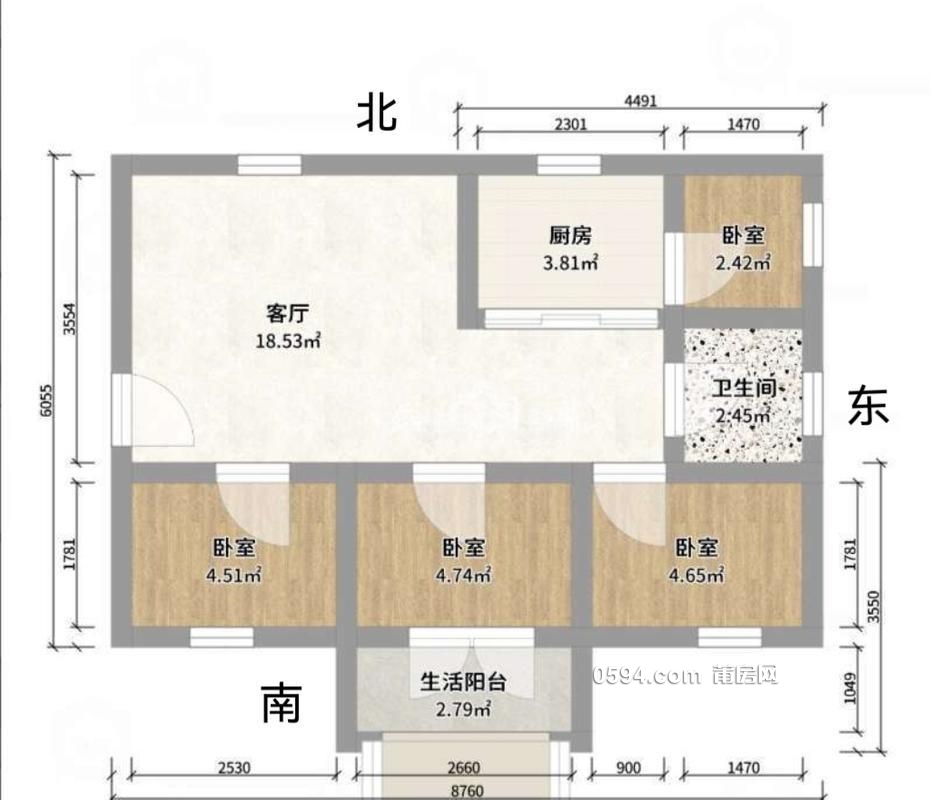 興安+三中 梅山街506弄 精裝大4房 總價僅需70萬