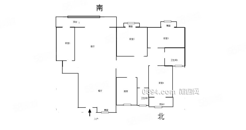 建發(fā)央譽小洋樓一梯一戶不靠馬路毛坯4房看房隨時滿意可刀