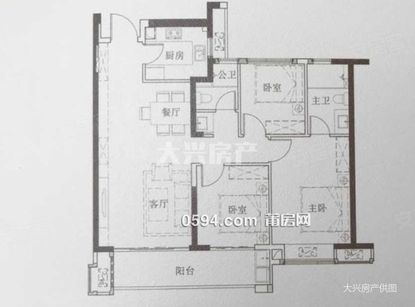 直降20萬新上急售 建發(fā)央著中層毛坯三房 勵(lì)志中山門口