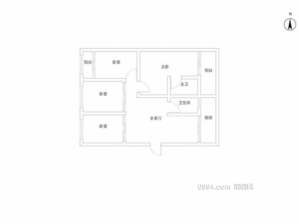 梅峰+中山 新華大廈框架精裝4居室 屋況好 單價10143元