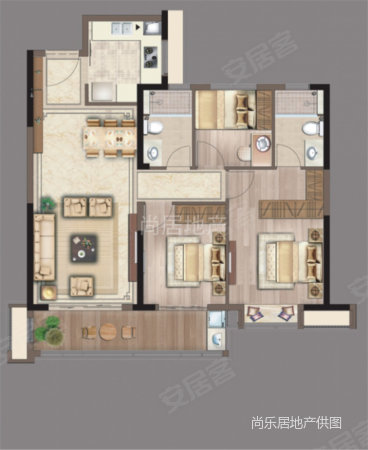 建發(fā)玉湖壹號3室2廳2衛(wèi)111.0平