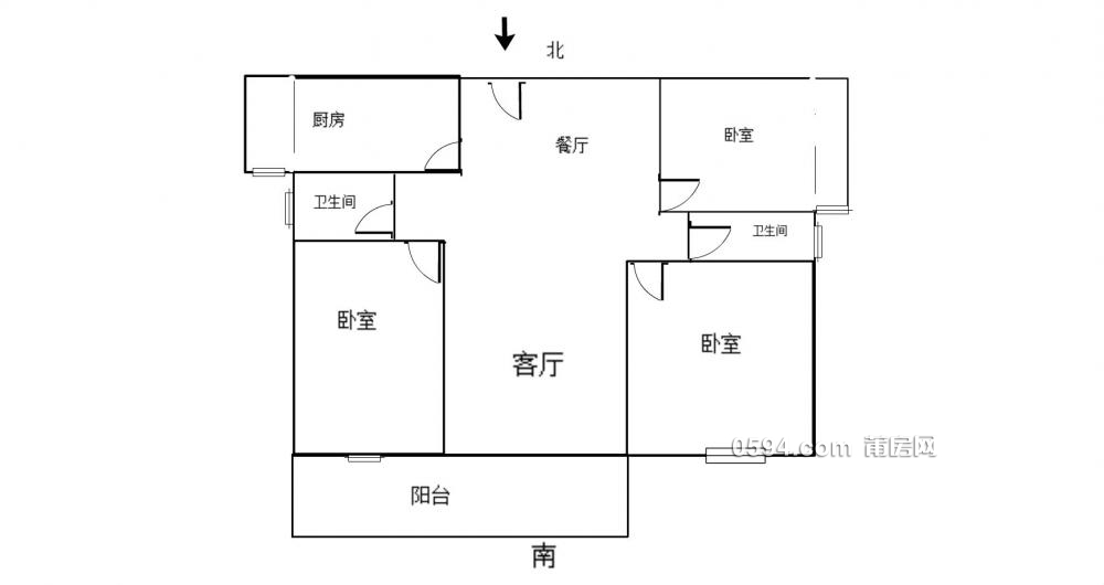 東瀾居溝頭安置房3房2廳2衛(wèi)106平高層視野好已出證