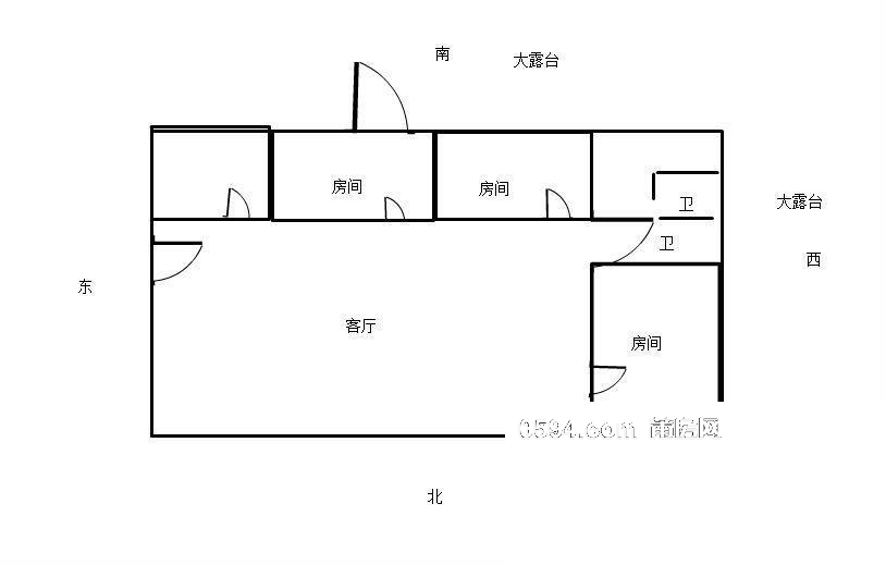 住友十畝園4房2廳2衛(wèi)送300平左右超大露臺精裝拎包入住