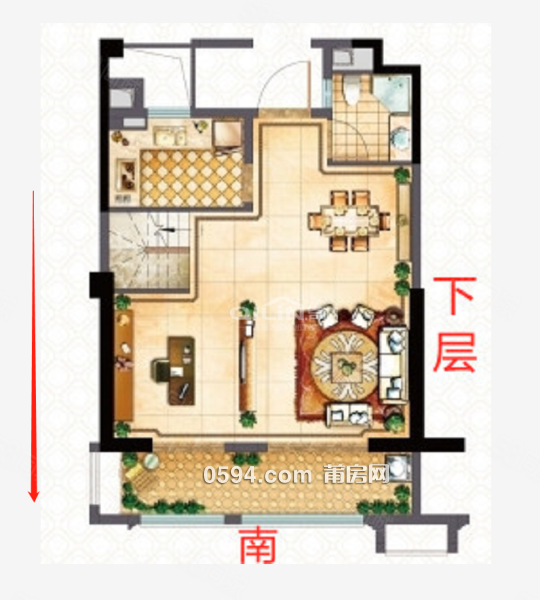 融創(chuàng)大觀 木蘭紫闕復(fù)式樓精裝3房 送面積多得房高 證滿兩年