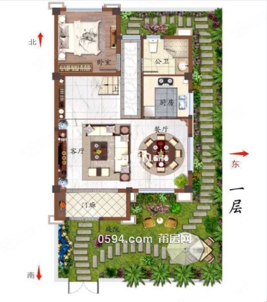 僅售288萬 別墅 聯(lián)發(fā)君領(lǐng)天璽 前后花園 有證 地面四層