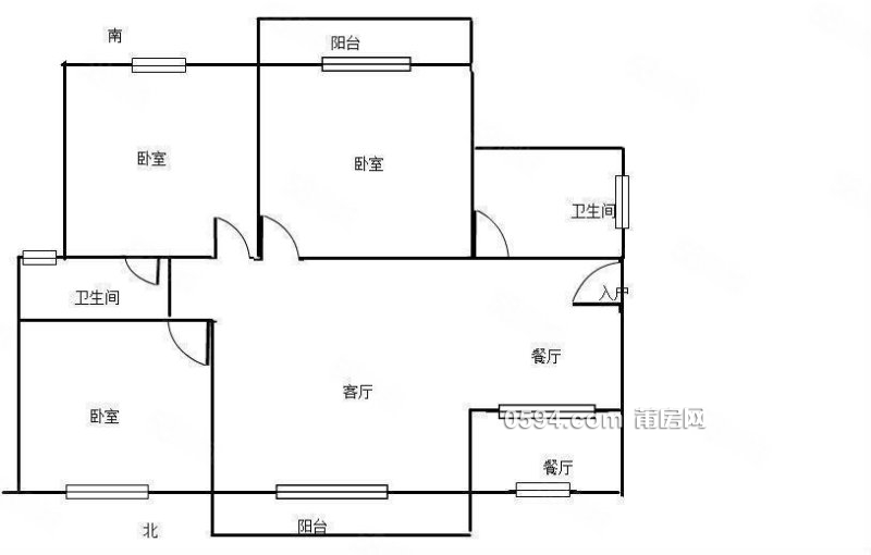 蘆江小區(qū) 雙衛(wèi)格局 南向采光好 近醫(yī)院 次新房 帶電梯