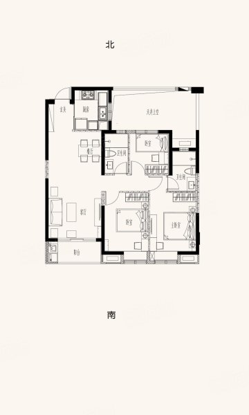 大唐玉湖旁 萬科城御園 正規(guī)3房 戶型方正 梅峰中山