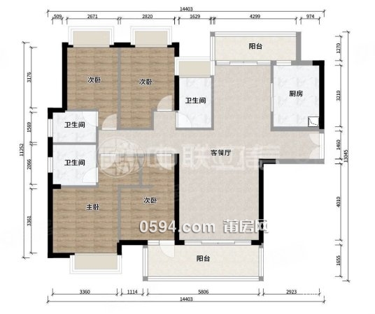   豪裝頭牌看溪雅頌居邊套 4室2廳 南北通透拎包入住