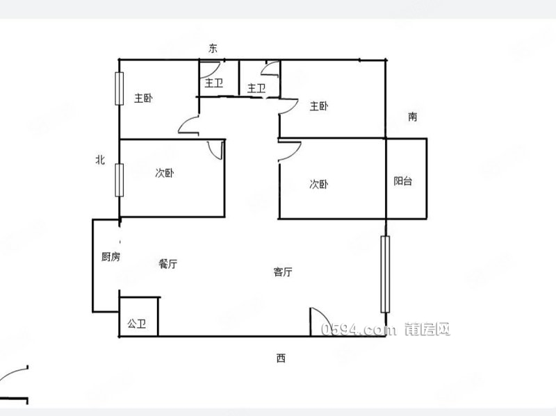 市中心急售好房 鳳達(dá)雅苑 高層南北東通透精裝大四房