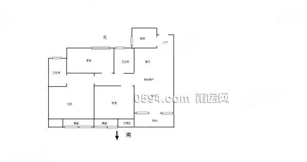 中山梅峰 萬(wàn)科七期 剛需小三房 雙衛(wèi)格局 鄰正榮張鎮(zhèn)