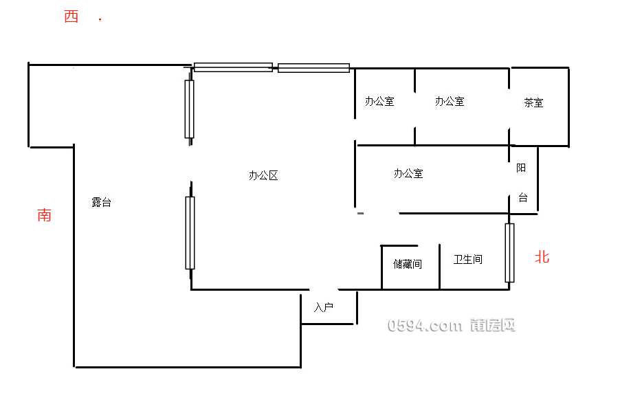 租金13500元 凱天國(guó)際 大面積 410平 3室1廳1衛(wèi)