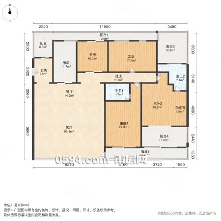 產(chǎn)品較少改善型！萬科小洋房邊套大平層帶裝修戶型漂亮南