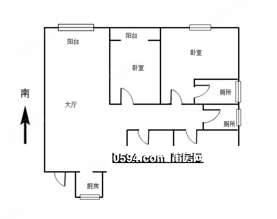 家門口   萬輝國(guó)際城 4房電梯房 南北通透 綬溪公園旁