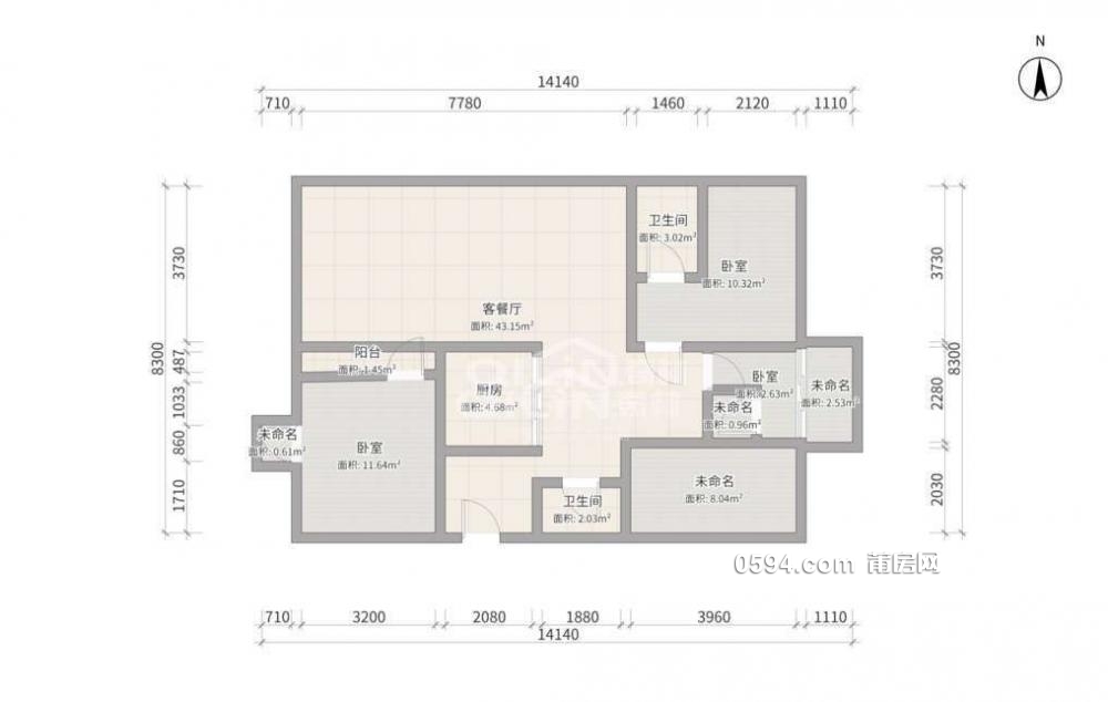 低首付 荔景廣場 十幾層單價僅9228元 大平層4居室誠心賣