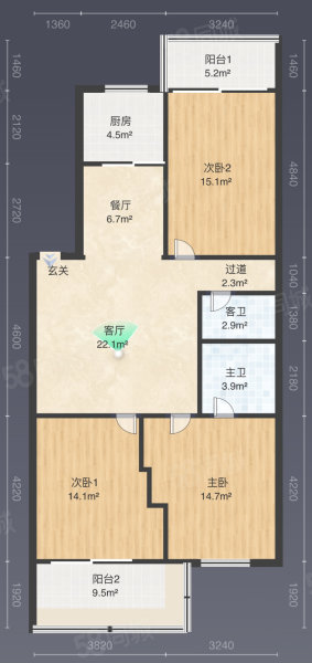 梅峰中山126萬 框架三房精裝修拎包入住正榮時代廣場旁采