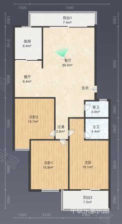 逸夫文獻(xiàn) 鳳達(dá)山莊143平電梯3房 拎包入住